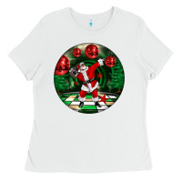 Dancing Santa Ladies Tee | Teevron