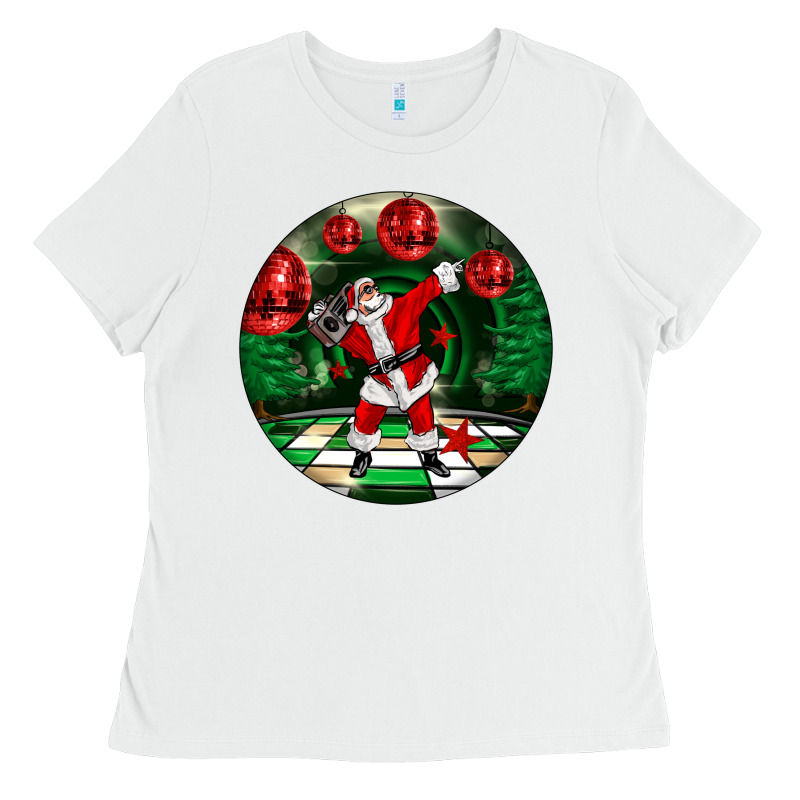 Dancing Santa Ladies Tee by FaDigitalArtStudio | Teevron