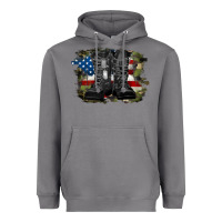 Storm american flag with army boots Heavyweight Hoodie - RanaPortraitStore
