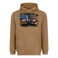 Toasted Coconut american flag with army boots Heavyweight Hoodie - RanaPortraitStore