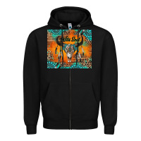 Black wild soul boho bull skull Zipper Hoodie - RanaPortraitStore