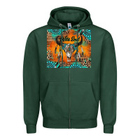 Sports Green wild soul boho bull skull Zipper Hoodie - RanaPortraitStore