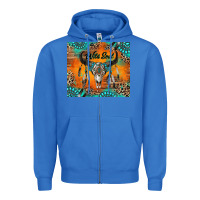 True Royal wild soul boho bull skull Zipper Hoodie - RanaPortraitStore