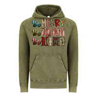 Vintage Olive be merry be jolly be kind Vintage Hoodie - SublimationCraftShop
