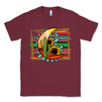Burgundy Desert Moon With Serape Background Classic Tee - Jasminsmagicworld