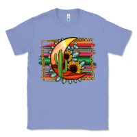 Colony Blue Desert Moon With Serape Background Classic Tee - Jasminsmagicworld