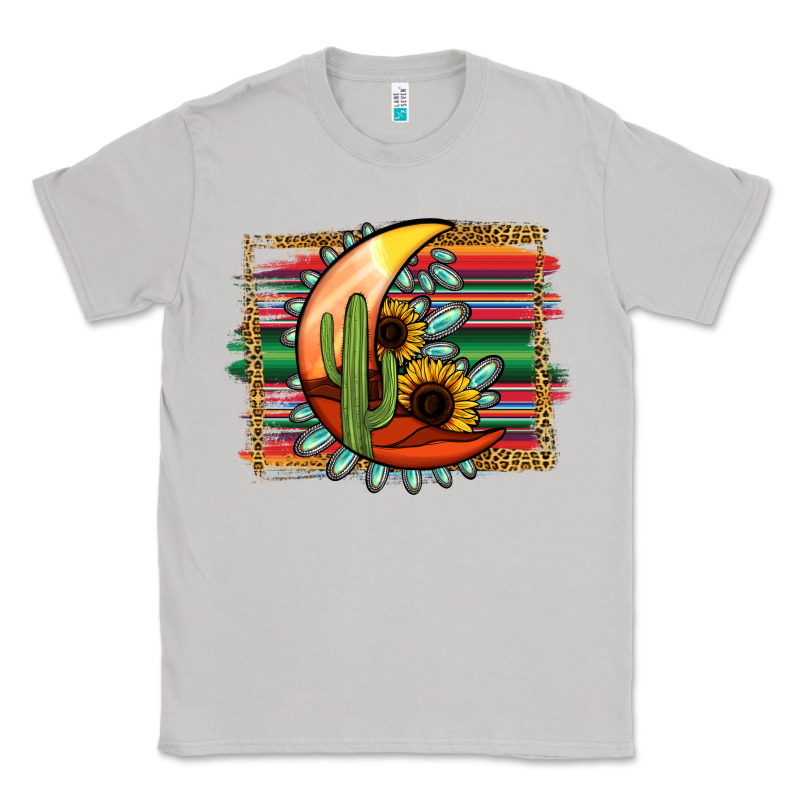 Desert Moon With Serape Background Classic Tee by Jasminsmagicworld | Teevron