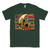 Sports Green Desert Moon With Serape Background Classic Tee - Jasminsmagicworld