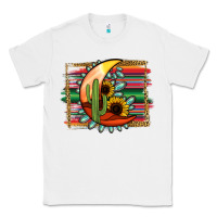 White Desert Moon With Serape Background Classic Tee - Jasminsmagicworld