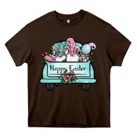Chocolate Brown easter gnomes truck Heavy Core Tee - Jasminsmagicworld