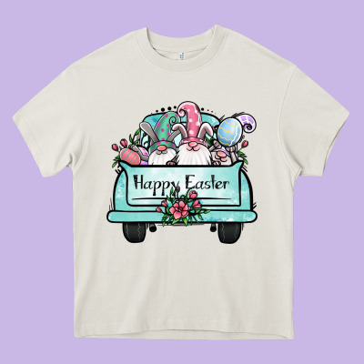 Easter Gnomes Truck Heavy Core Tee Designed By Jasminsmagicworld