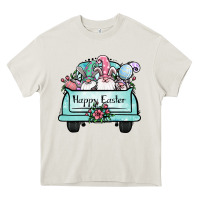 Cream easter gnomes truck Heavy Core Tee - Jasminsmagicworld