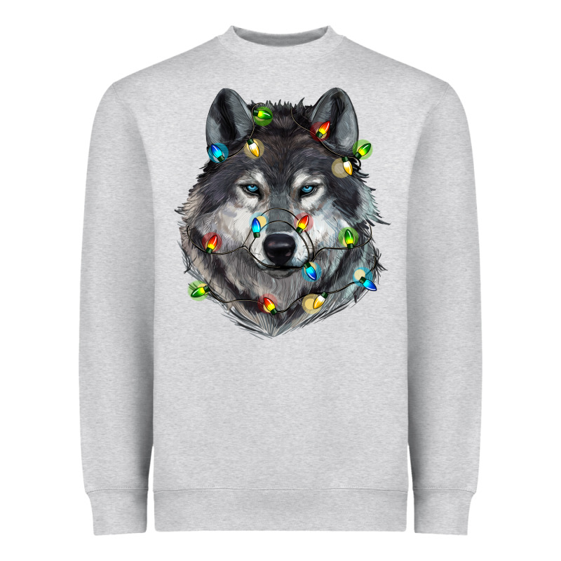 Christmas With Wolf Heavyweight Sweatshirt by RanaPortraitStore | Teevron