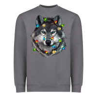 Storm Christmas with wolf Heavyweight Sweatshirt - RanaPortraitStore