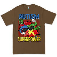 Cacao Autism is my superpower Autism Awareness Day Premium Tee - FaDigitalArtStudio