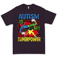 Plum Autism is my superpower Autism Awareness Day Premium Tee - FaDigitalArtStudio