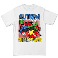 White Autism is my superpower Autism Awareness Day Premium Tee - FaDigitalArtStudio