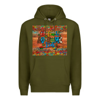 Army Green i teach au some kids Premium Hoodie - Artiststas