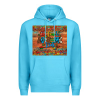 Ocean Blue i teach au some kids Premium Hoodie - Artiststas