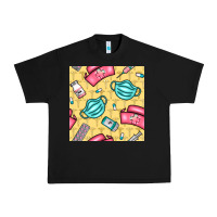 Black nurse medicine seamless pattern Urban Heavy Tee - BundleAndBundleShop
