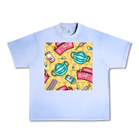 Grape Ice nurse medicine seamless pattern Urban Heavy Tee - BundleAndBundleShop