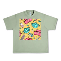 Oil Green nurse medicine seamless pattern Urban Heavy Tee - BundleAndBundleShop