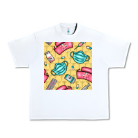 White nurse medicine seamless pattern Urban Heavy Tee - BundleAndBundleShop
