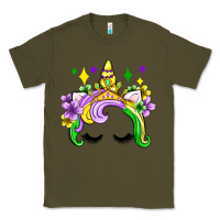 Army Green unicorn mardi gras olivia Classic Tee - OliviaCreatesArt