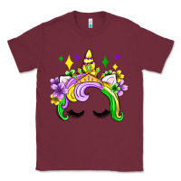 Burgundy unicorn mardi gras olivia Classic Tee - OliviaCreatesArt