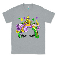 Heather Grey unicorn mardi gras olivia Classic Tee - OliviaCreatesArt