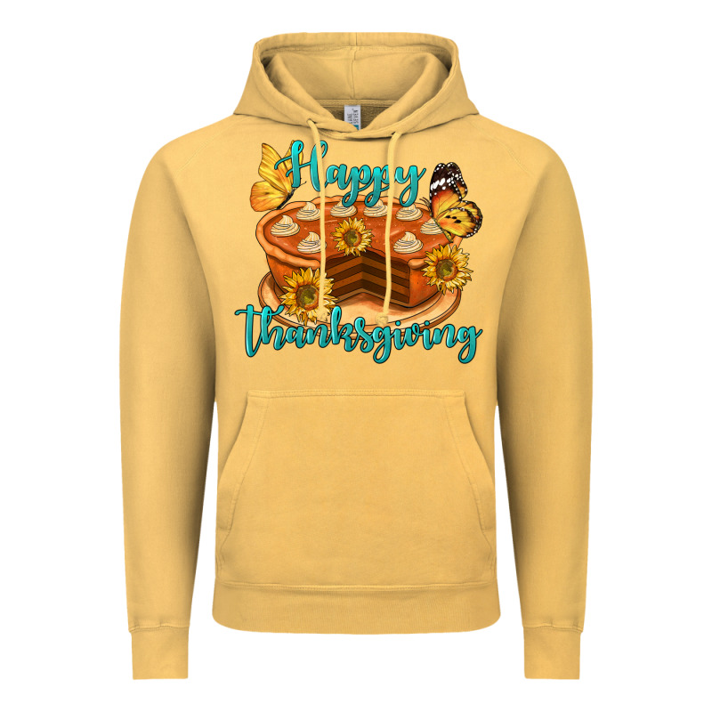 Happy Thanksgiving Pumpkin Pie Vintage Hoodie by LillyAllenDesigns | Teevron
