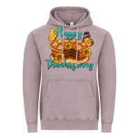 Vintage Zinc Happy Thanksgiving Pumpkin Pie Vintage Hoodie - LillyAllenDesigns