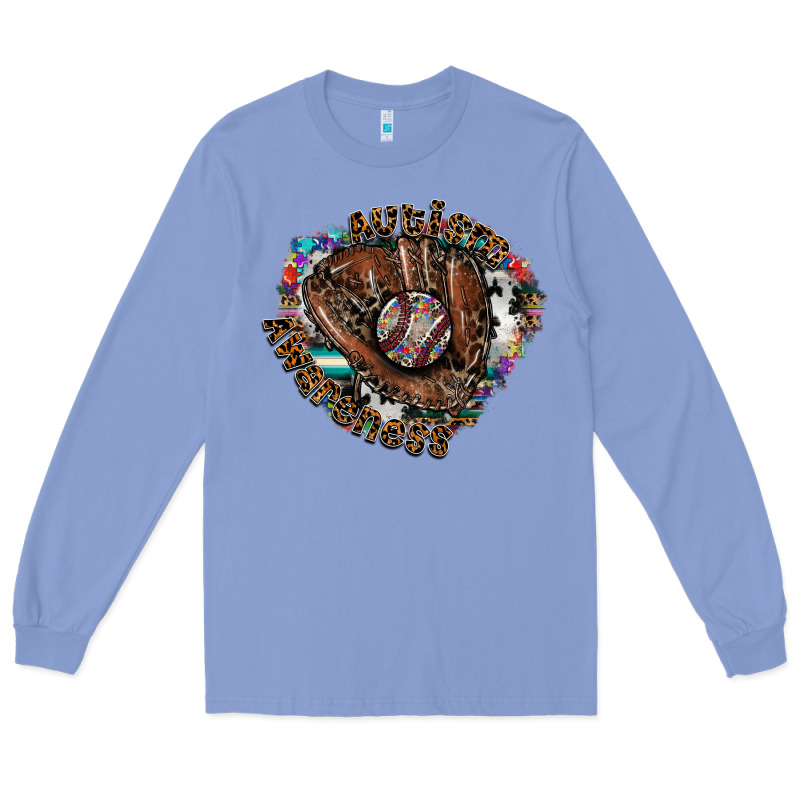 Autism Awareness Baseball Long Sleeve Tee by CowhideDigitalArt | Teevron