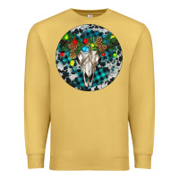 Antique Gold Bull Skull Christmas Premium Sweatshirt - RanaPortraitStore