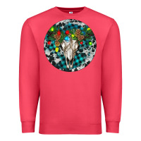 Cardinal Bull Skull Christmas Premium Sweatshirt - RanaPortraitStore