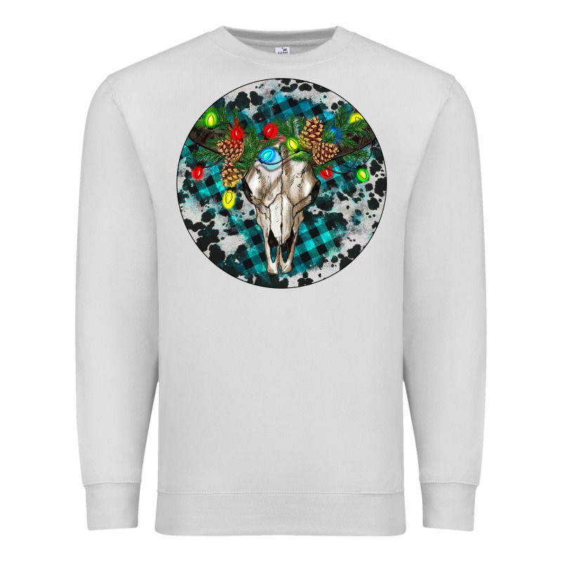 Bull Skull Christmas Premium Sweatshirt by RanaPortraitStore | Teevron