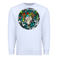White Bull Skull Christmas Premium Sweatshirt - RanaPortraitStore