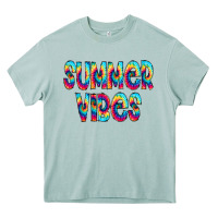 Arona summer vibes tie dye doodle Heavy Core Tee - CowCowDesign