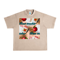 French Oak Best Teacher Seamless Pattern Urban Heavy Tee - BundleAndBundleShop