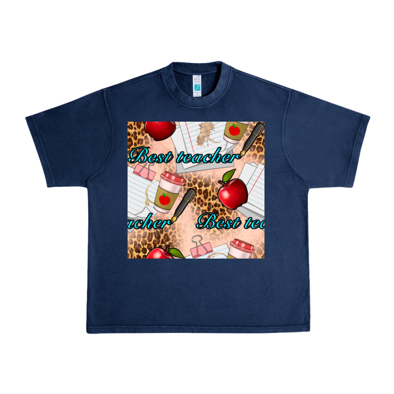 Best Teacher Seamless Pattern Urban Heavy Tee by BundleAndBundleShop | Teevron