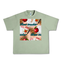 Oil Green Best Teacher Seamless Pattern Urban Heavy Tee - BundleAndBundleShop