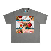 Tornado Best Teacher Seamless Pattern Urban Heavy Tee - BundleAndBundleShop