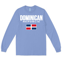 Colony Blue dominican republic Long Sleeve Tee - DesigneFamous