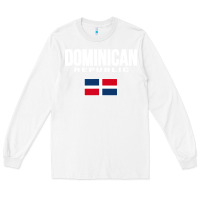 White dominican republic Long Sleeve Tee - DesigneFamous