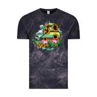 Cloud Black Campeche State Of Mexico Map Vintage Tee - RanaPortraitStore