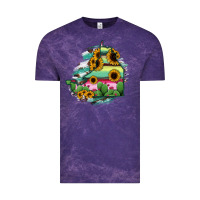Cloud Purple Campeche State Of Mexico Map Vintage Tee - RanaPortraitStore