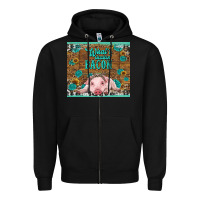 Black whats shakin bacon baby pig Zipper Hoodie - RanaPortraitStore
