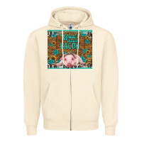 Sandshell whats shakin bacon baby pig Zipper Hoodie - RanaPortraitStore