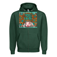 Sports Green whats shakin bacon baby pig Zipper Hoodie - RanaPortraitStore