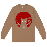 Toasted Coconut ninja cat japanese Long Sleeve Tee - DesigneFamous
